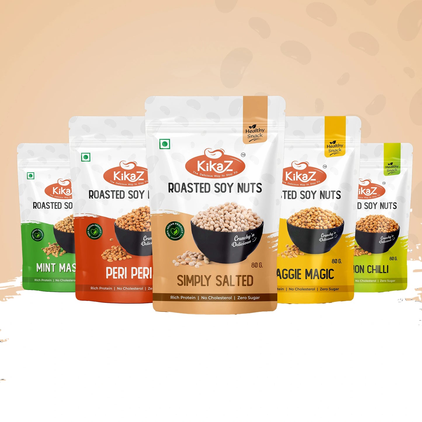 All Flavors Standee ZIP -80 Gram (Pack Of 5)